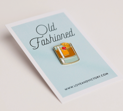 Old Fashioned Enamel Pin