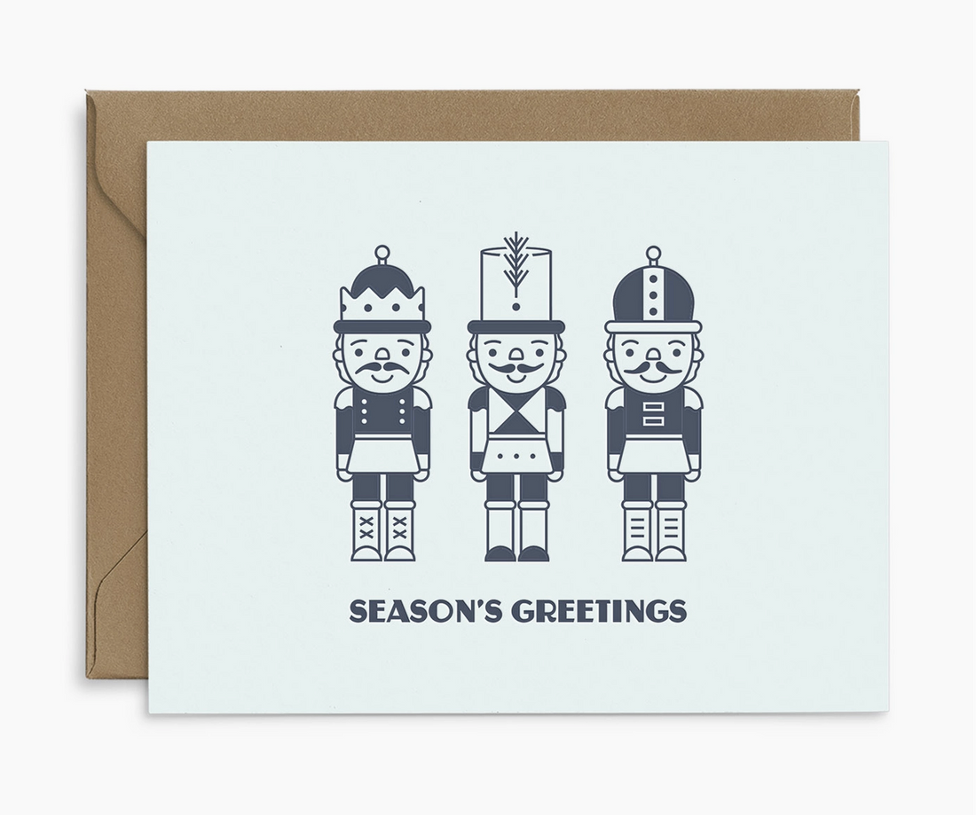 Nutcrackers Seasons Greetings Card