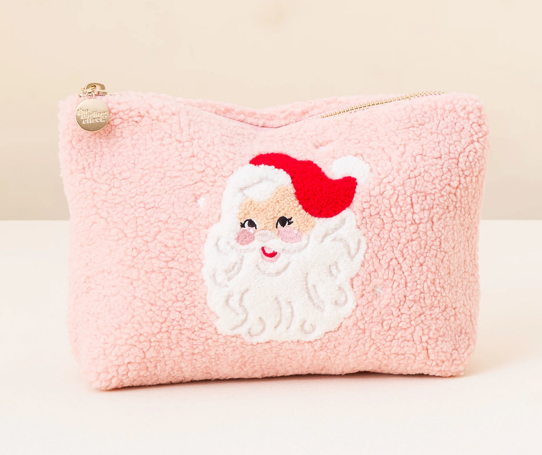 Santa Teddy Pouch