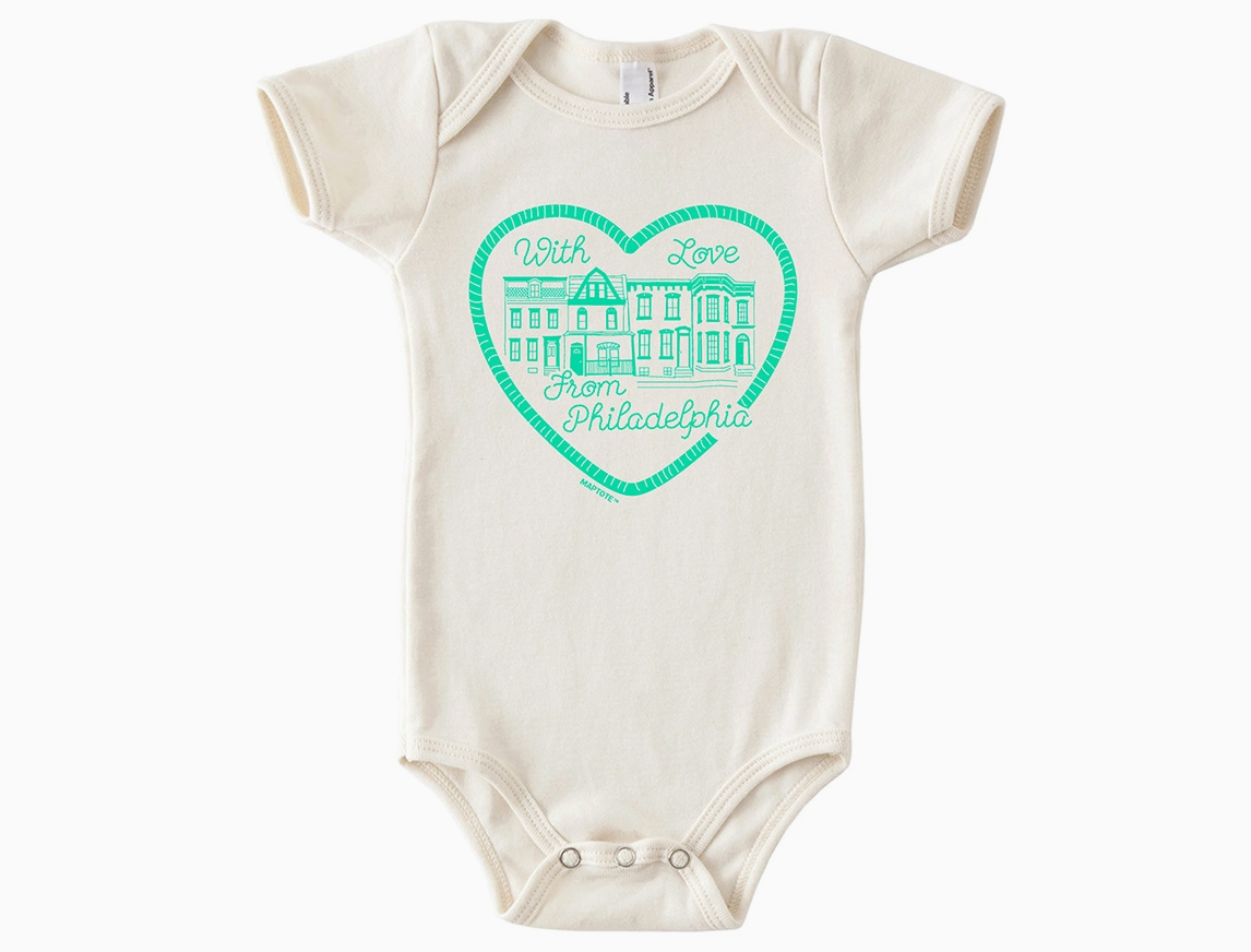 &quot;With Love From Philadelphia&quot; Onesie