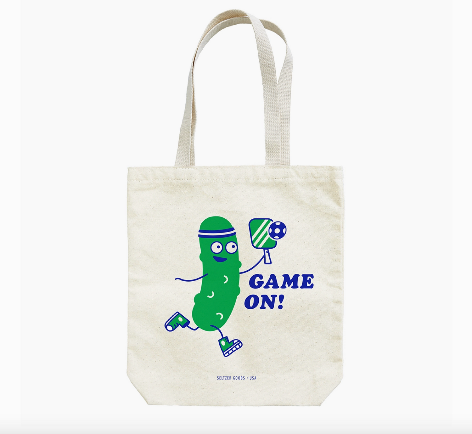 Pickleball Player Canvas Tote