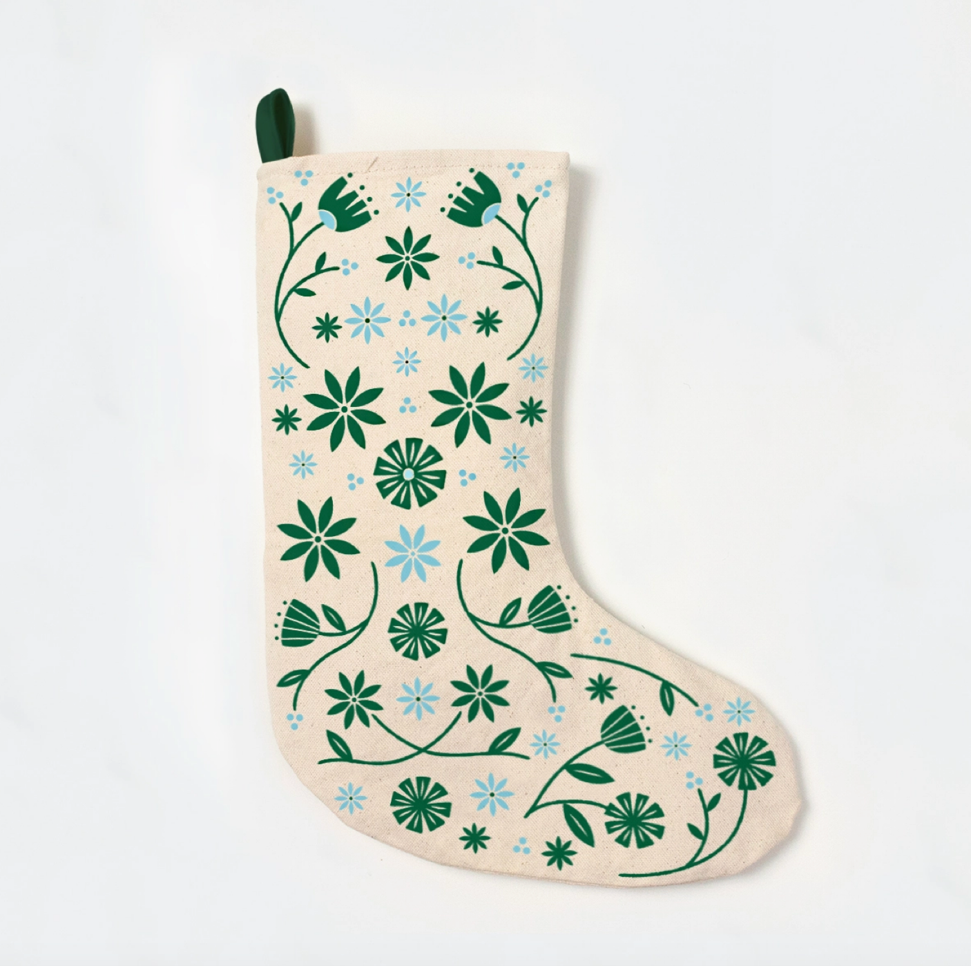 Folk Floral Stocking