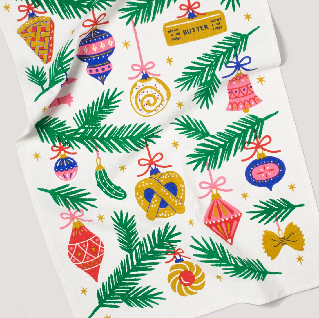 Food Ornaments Tea Towel