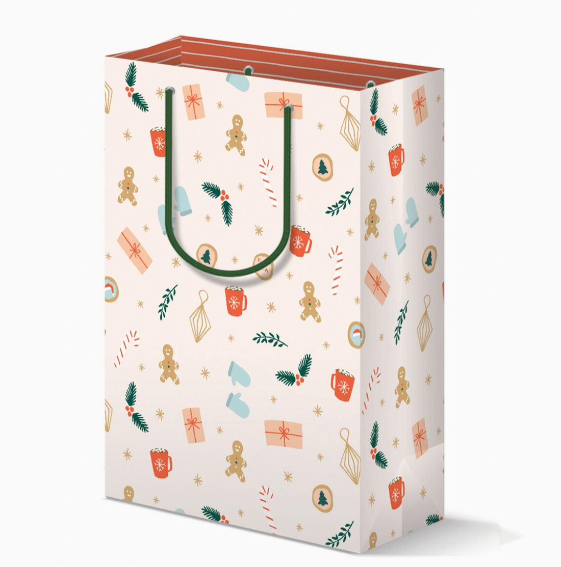 Pink Holiday Gift Bag