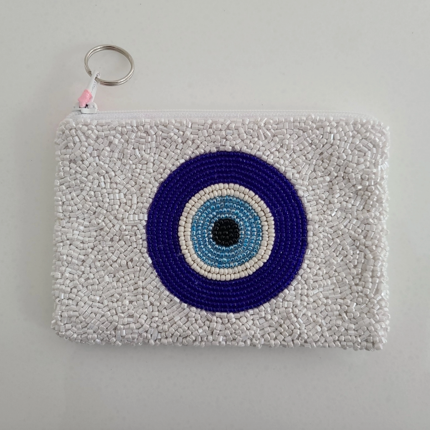 Evil Eye Beaded Pouch