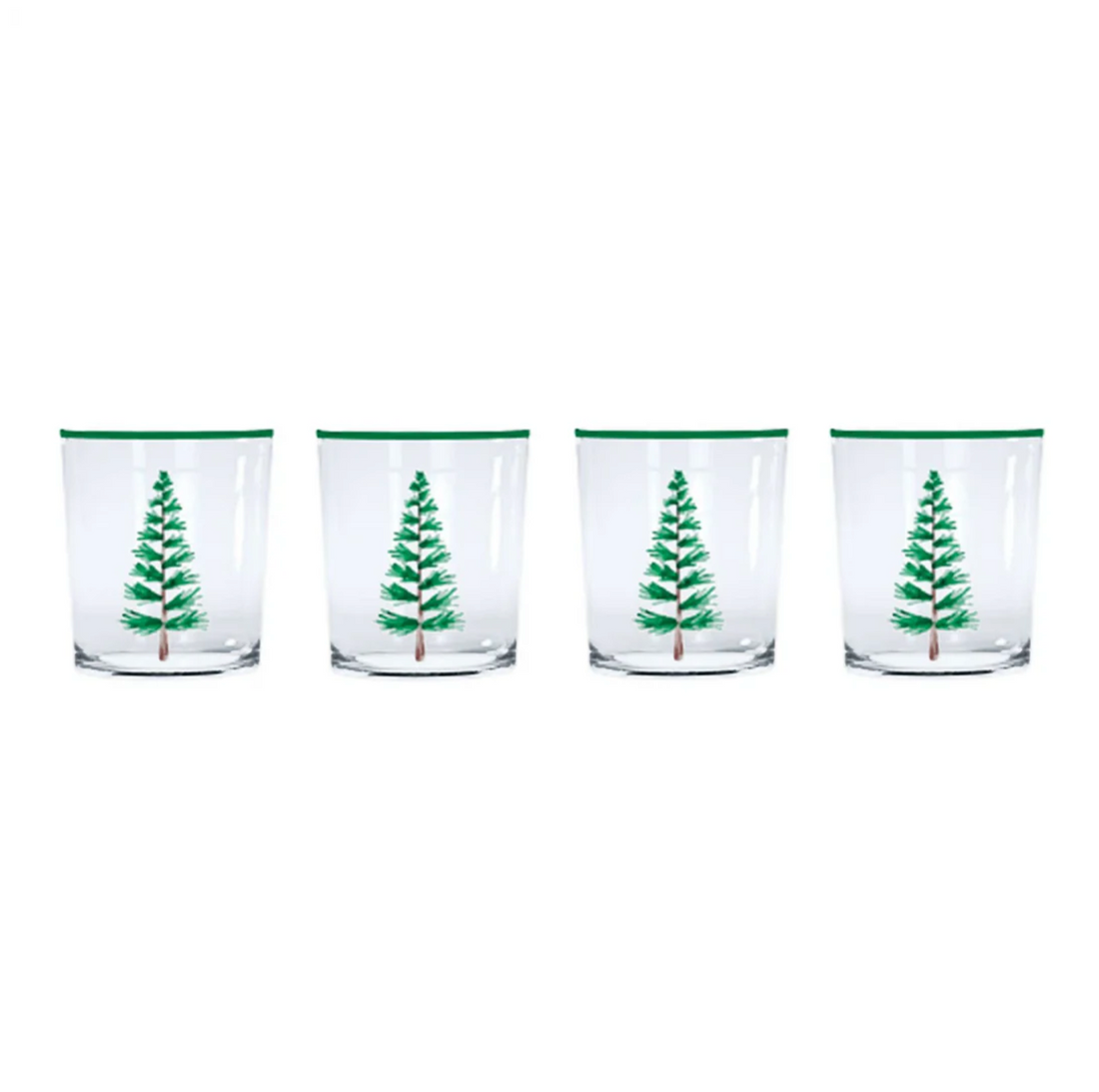 Woodland Trees Old Fashioned Glass Set