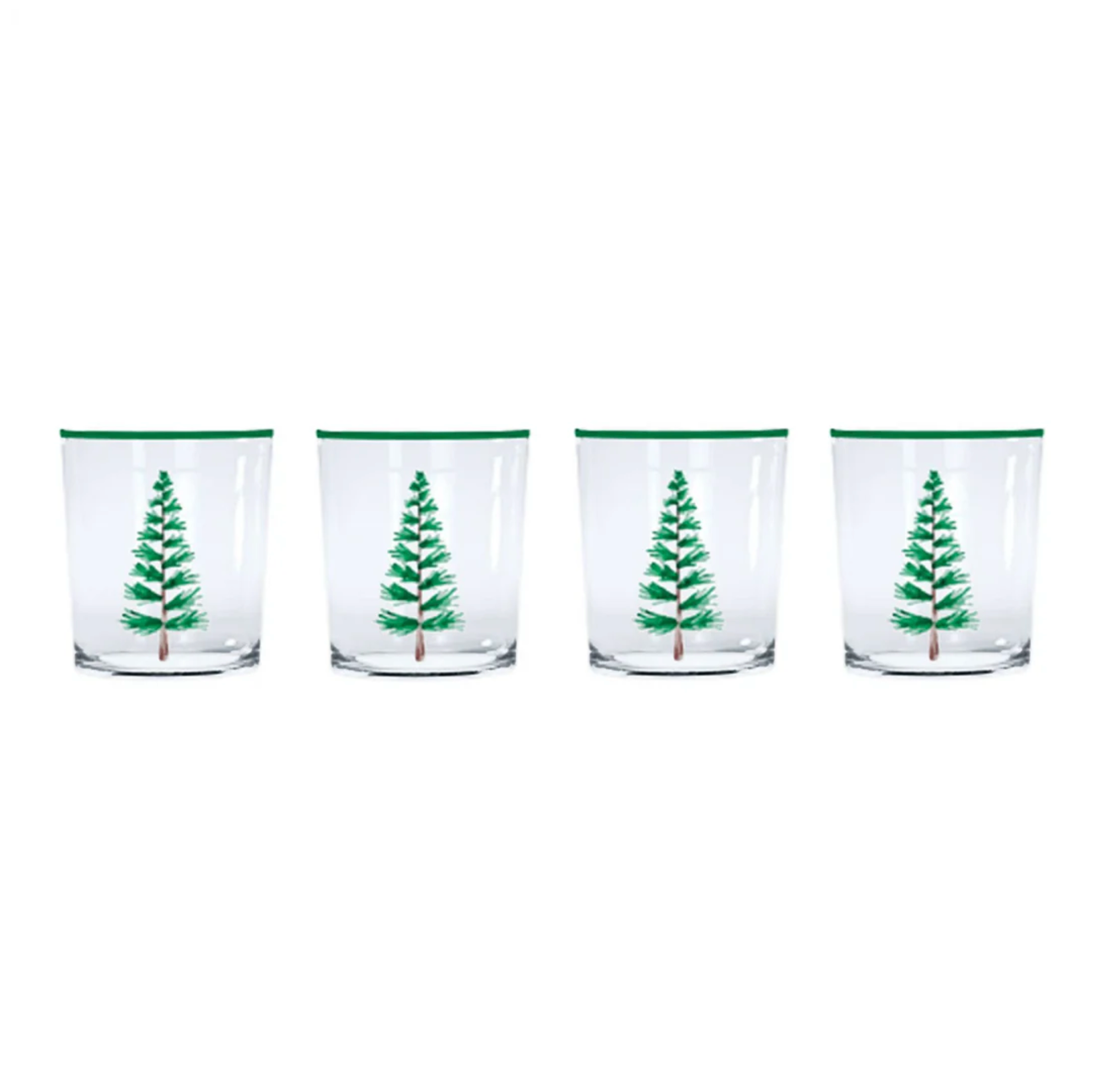 Woodland Trees Old Fashioned Glass Set