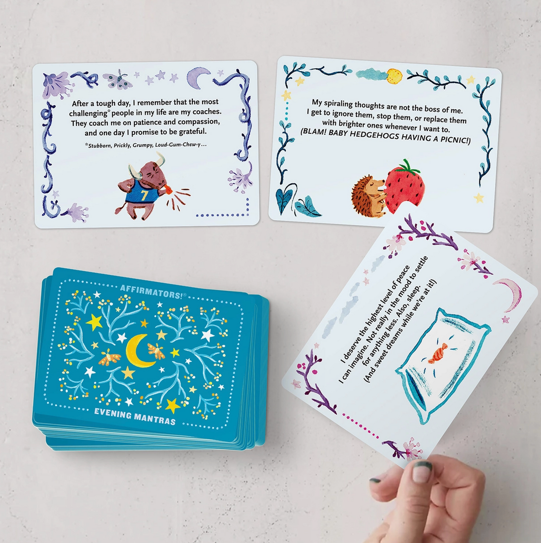 Affirmators Mantras: Evening Affirmation Cards