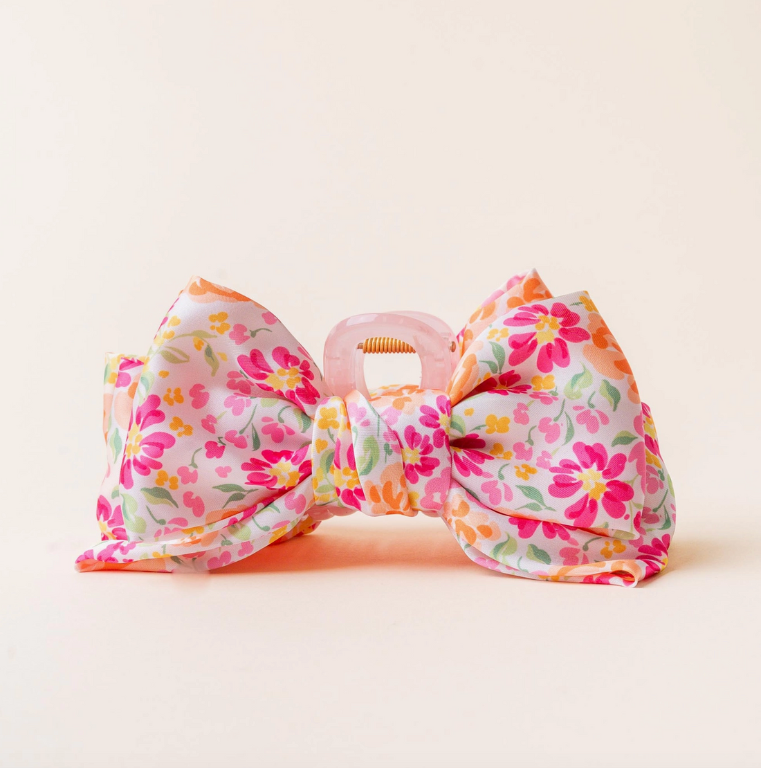 Secret Garden Satin Bow Clip